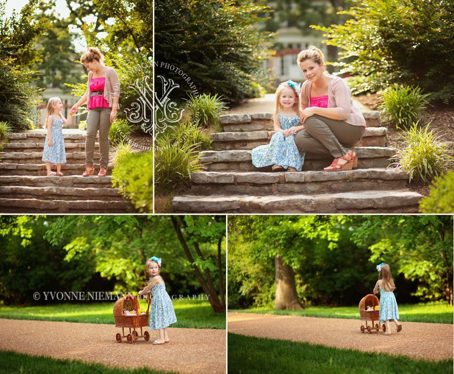 Clayton Family Portraits by Yvonne Niemann Photography - little girl with stroller and her mom