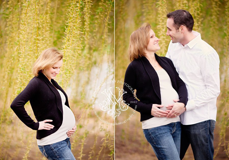 St. Louis Maternity Portrait of couple expecting first child.