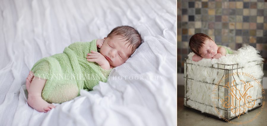 Four Day Old Infant Portraits by St. Louis Newborn Photographer, Yvonne Niemann Photography.
