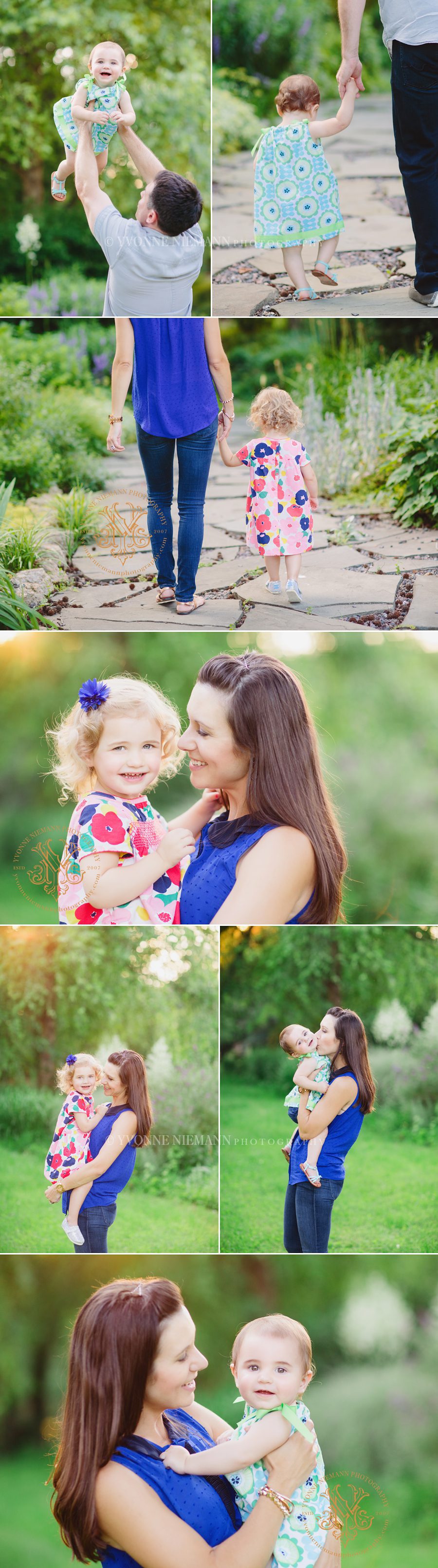 Fun and pretty family photography in Lafayette Park by Yvonne Niemann Photography.