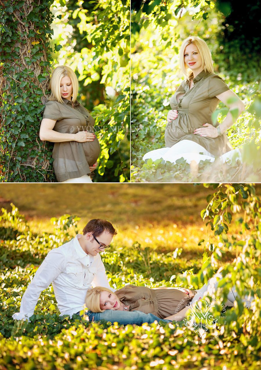 Maternity portraits on location at St. Louis Forest Park