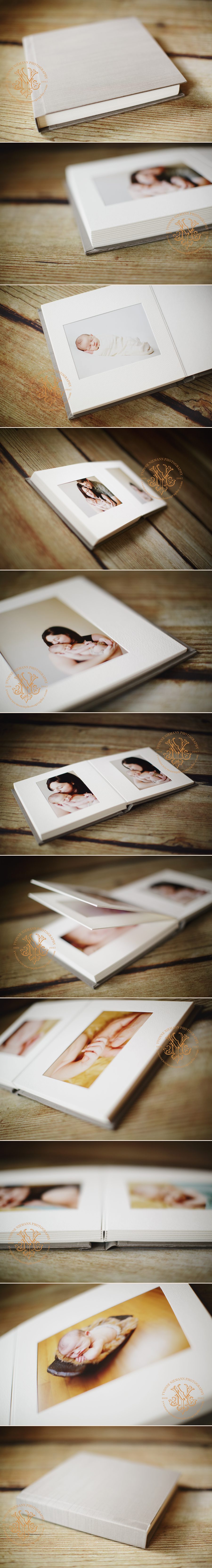 Matted Luxe Album offered by St. Louis Newborn Photographer Yvonne Niemann Photography