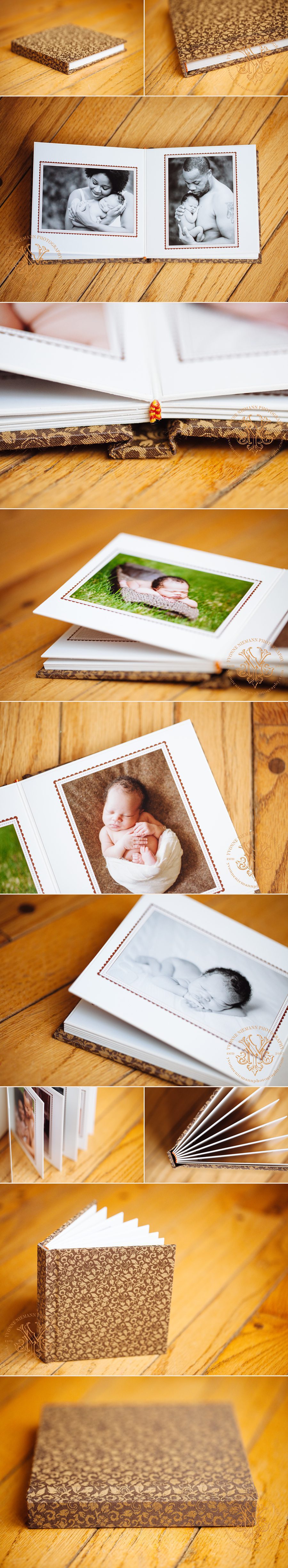 Mini Luxe Album product offering from St. Louis Newborn Photographer, Yvonne Niemann Photography.