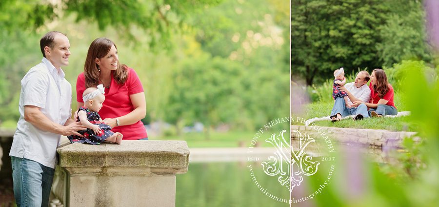St. Louis family portrait photography session at Tower Grove Park.