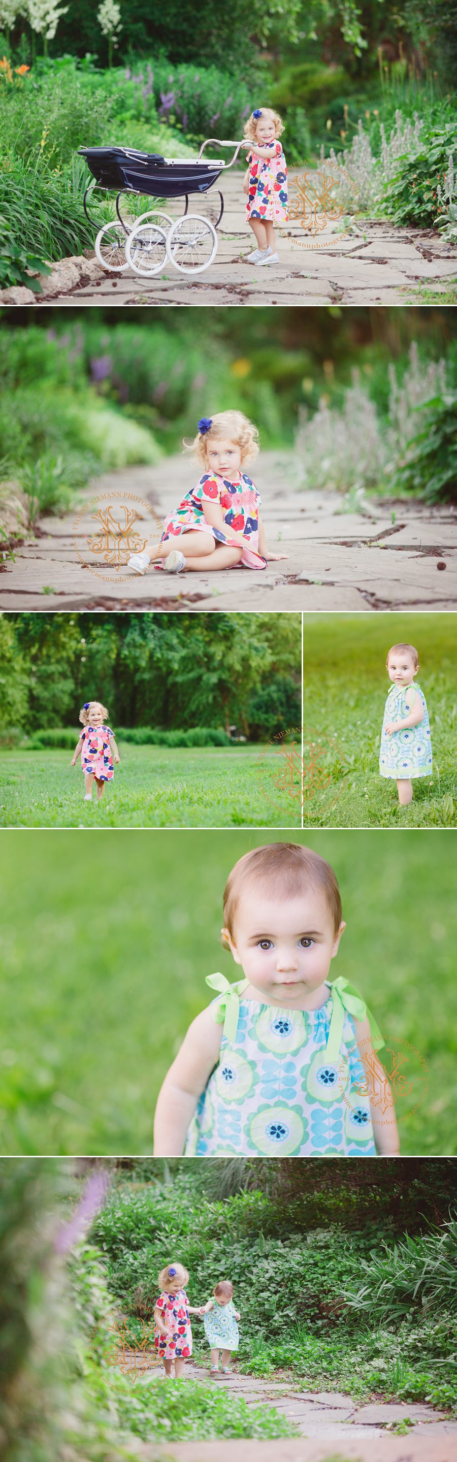 St Louis children's portraits of two little girls taken by Yvonne Niemann Photography
