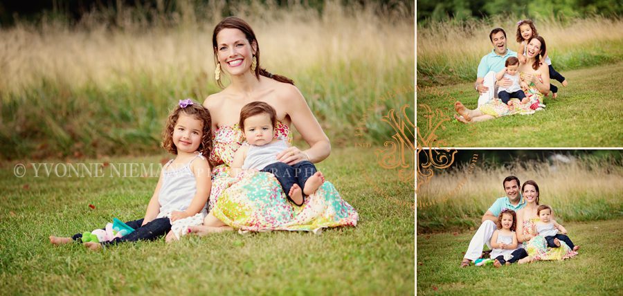 St. Louis summer family portraits at local park taken by Yvonne Niemann Photography