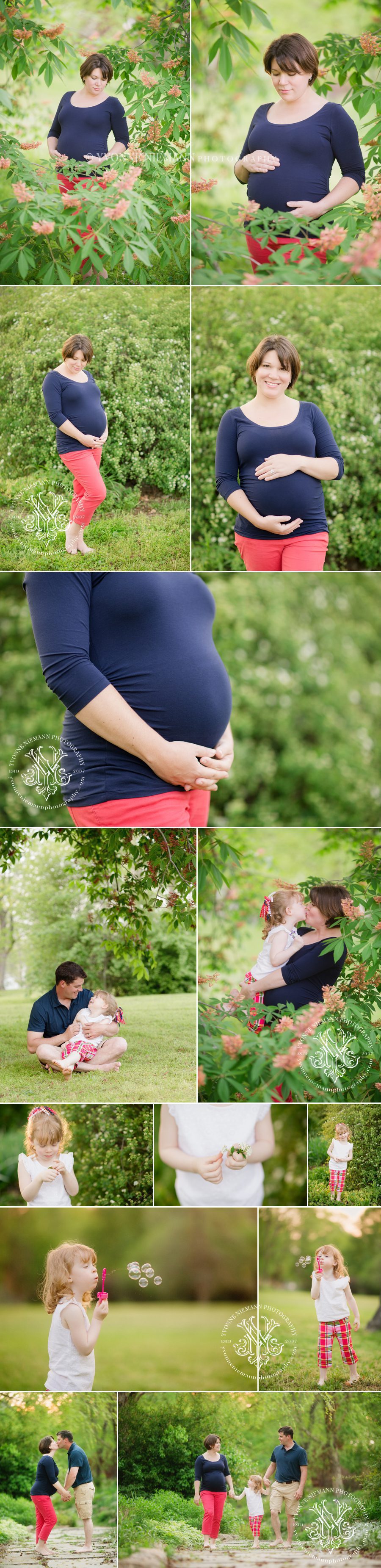 Stunning Spring St. Louis maternity pictures taken by Yvonne Niemann Photography.